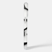 Minimalistische zwarte en witte organische grid te Case-Mate iPhone case (Achterkant / Rechts)