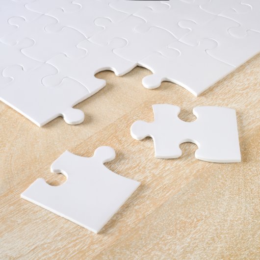 Minimalistische zwarte en witte veentekening legpuzzel (Zijkant)