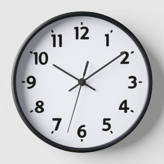 🕰️ Minimalistische zwarte en witte wandklok – Ele