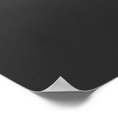 Minimalistische zwarte en witte waterval poster (Hoek)
