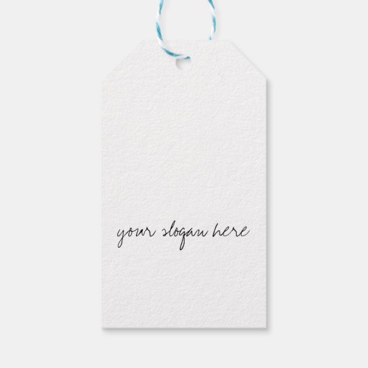 Minimalistische Zwarte en Witte Wimpers Chic Make- Cadeaulabel (Achterkant)