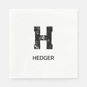 MINIMALISTISCHE ZWARTE ENKELVOUDIGE LETTER MONOGRA SERVET