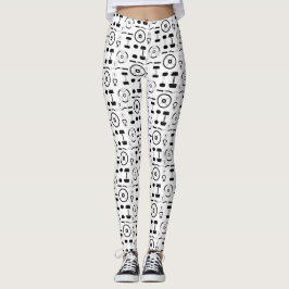 Minimalistische zwarte fitnessapparatuur leggings