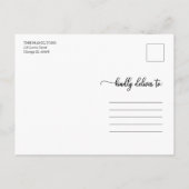 Minimalistische Zwarte Foto Collage Kerstmis Briefkaart (Achterkant)