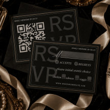 Minimalistische zwarte galajurken trouwfeest QR-co
