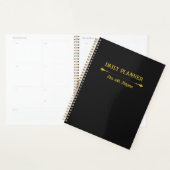 Minimalistische Zwarte Gouden Planner (Display)