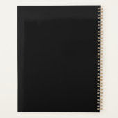 Minimalistische Zwarte Gouden Planner (Achterkant)