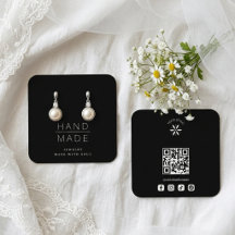 Minimalistische Zwarte Handgemaakte Sieraden Displ