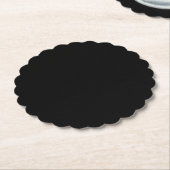 Minimalistische Zwarte Kat Silhouet Kartonnen Onderzetters (Gekanteld)