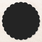 Minimalistische Zwarte Kat Silhouet Kartonnen Onderzetters (Voorkant)