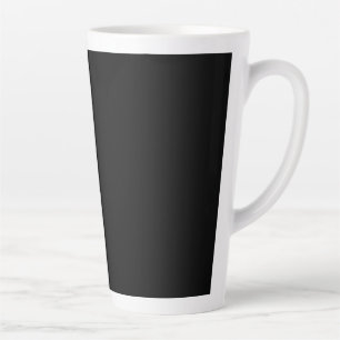 Minimalistische Zwarte Kat Silhouet  Latte Mok