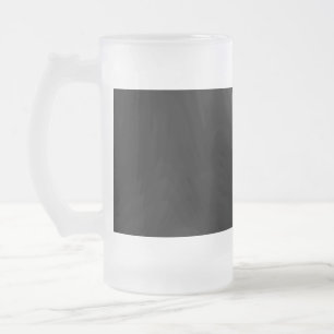 Minimalistische Zwarte Kat Silhouet  Matglas Bierpul