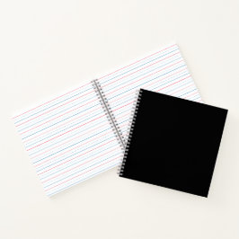 Minimalistische Zwarte Kat Silhouet Notitieboek