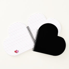 Minimalistische Zwarte Kat Silhouet Notitieboek