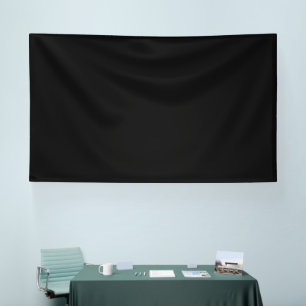 Minimalistische Zwarte Kat Silhouet Spandoek