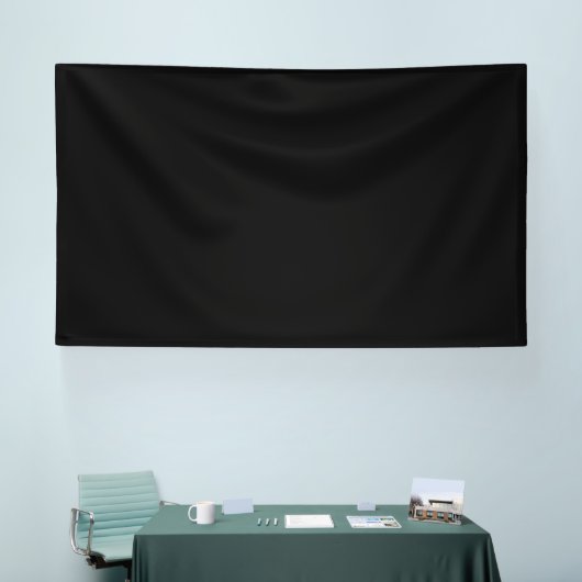 Minimalistische Zwarte Kat Silhouet  Spandoek (Beurs)