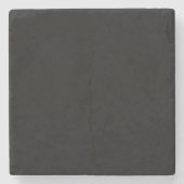 Minimalistische Zwarte Kat Silhouet Stenen Onderzetter (Voorkant)