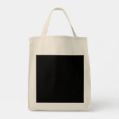 Minimalistische Zwarte Kat Silhouet Tote Bag (Achterkant)