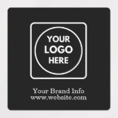 Minimalistische zwarte labels | Aangepast bedrijf (Design 1)