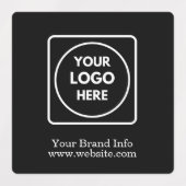 Minimalistische zwarte labels | Aangepast bedrijf (Design 2)