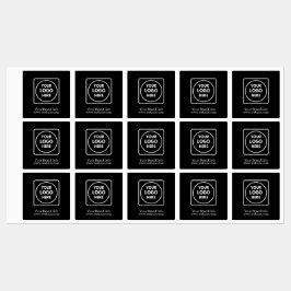 Minimalistische Zwarte Labels | Maatwerk Bedrijfsl