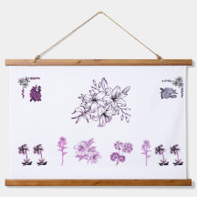 Minimalistische Zwarte Lily Botanische Lijn Kunst