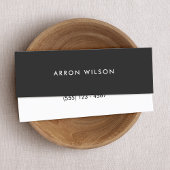 Minimalistische zwarte mini visitekaartjes