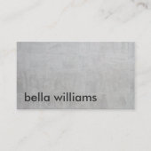 Minimalistische zwarte moderne grijze cement profe visitekaartje (Voorkant)