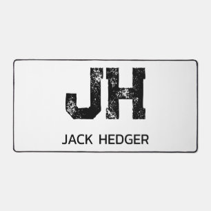 MINIMALISTISCHE ZWARTE MONOGRAMME MET TWEE LETTERS BUREAUMAT