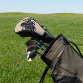 Minimalistische Zwarte Octopus AKA Golf Head Cover (Insitu)