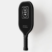 Minimalistische zwarte pickleball-peddel | Custom Pickleball Paddle (Links)