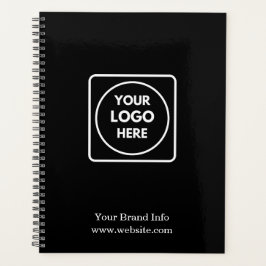 Minimalistische Zwarte Planner | Aangepaste Zakeli