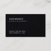 minimalistische zwarte premie pro visitekaartje (Voorkant)