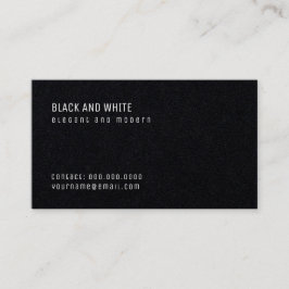 minimalistische zwarte premie pro visitekaartje