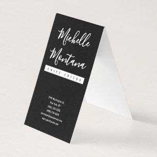 Minimalistische Zwarte Professionele Moderne Visitekaartje