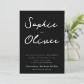 Minimalistische zwarte QR-code voor foto's in één Kaart (Staand voorkant)