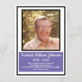 Minimalistische zwarte rand Paarse naam Quote Uitv Programmakaart (Voorkant)