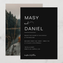 Minimalistische zwarte Romantische foto van Elegan