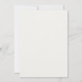 Minimalistische Zwarte Serif Typografie Klas van 2 Kaart (Achterkant)