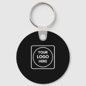 Minimalistische zwarte sleutelhanger | Aangepast z (Achterkant)