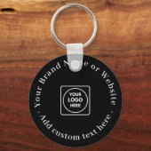 Minimalistische Zwarte Sleutelhanger | Maatwerk Be (Voorkant)