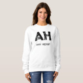 MINIMALISTISCHE ZWARTE TWEE LETTER MONOGRAM NAAM W TRUI (Voorkant volledig)