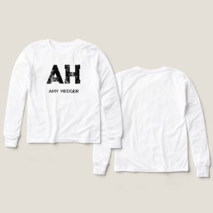 MINIMALISTISCHE ZWARTE TWEELITTERIGE MONOGRAM NAAM