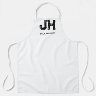 MINIMALISTISCHE ZWARTE TWEELITTERIGE MONOGRAM NAAM SCHORT