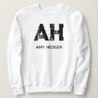 MINIMALISTISCHE ZWARTE TWEELITTERIGE MONOGRAM NAAM