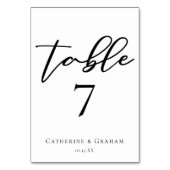 Minimalistische zwarte typografie Chic Wedding Kaart (Voorkant)