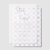 Minimalistische zwarte verrassing 10e huwelijksver vellum uitnodigingen (Offset (Uitnodiging))