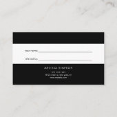 Minimalistische zwarte verwijzing naar modern scri (Achterkant)