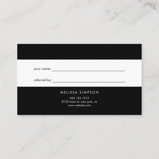 Minimalistische zwarte verwijzing naar modern scri (Achterkant)