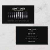 Minimalistische zwarte Visitekaartjes (Voorkant / Achterkant)